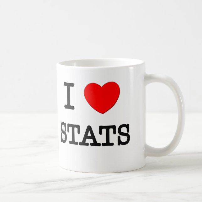 I Love Stats Coffee Mug (Right)