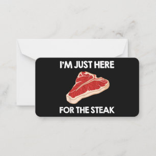 I Love Steak Gift Ribeye House Note Card