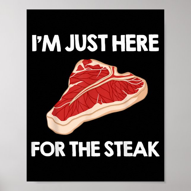 I Love Steak Gift Ribeye House Poster (Front)