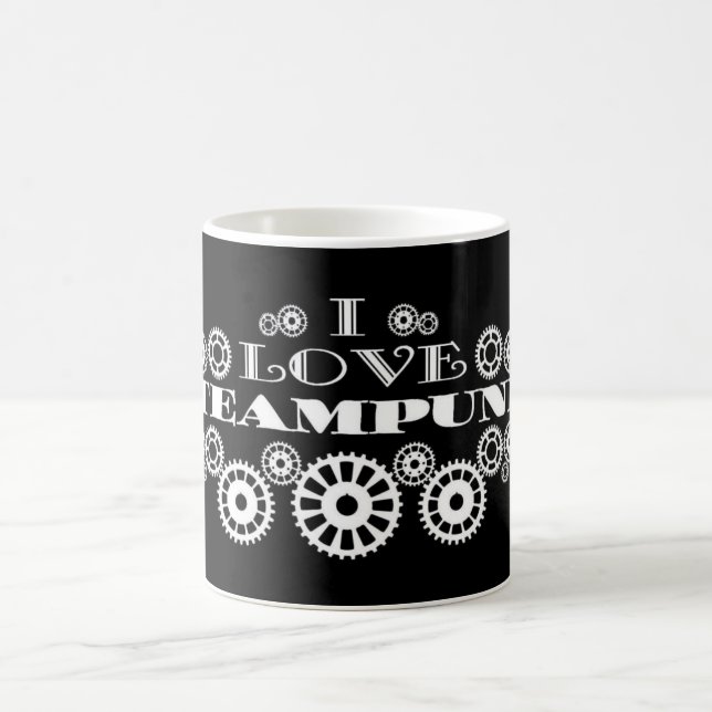 I Love Steampunk Coffee Mug (Center)