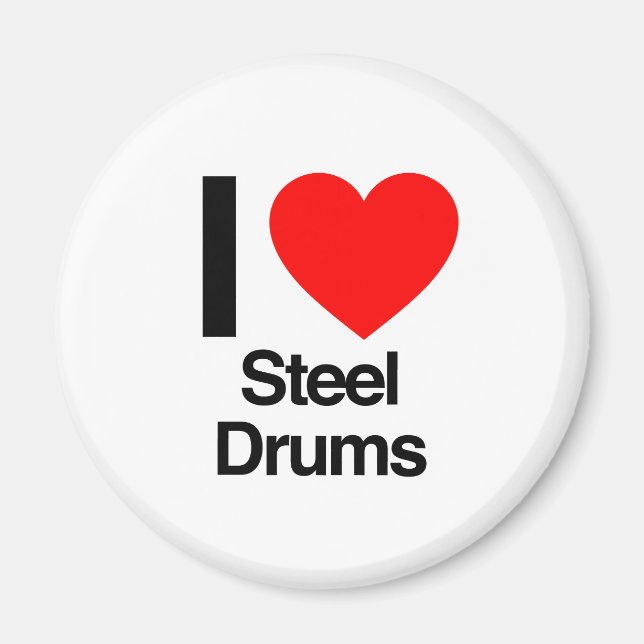 i love steel drums magnet (Front)