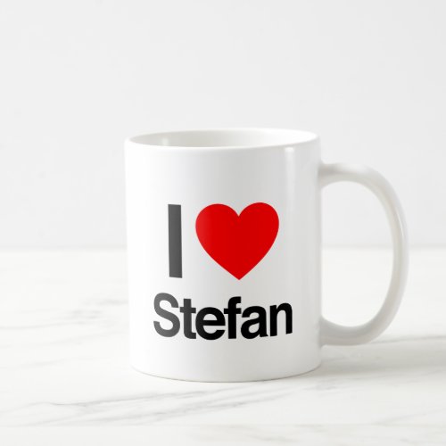i love stefan coffee mug