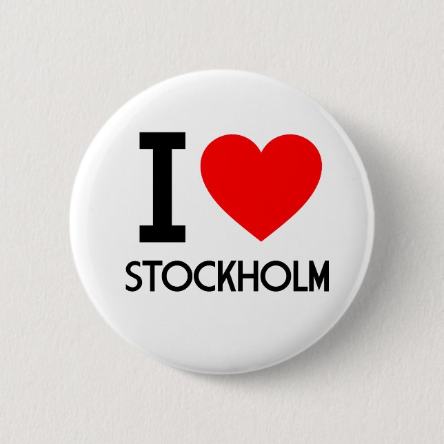I Love Stockholm Button (Front)