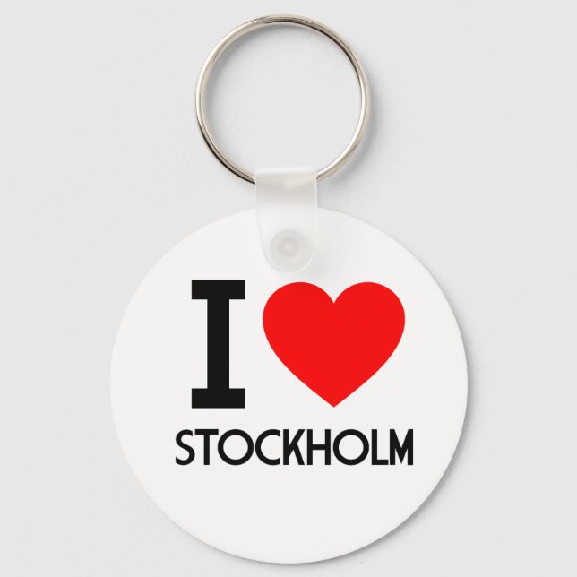 I Love Stockholm Keychain (Front)