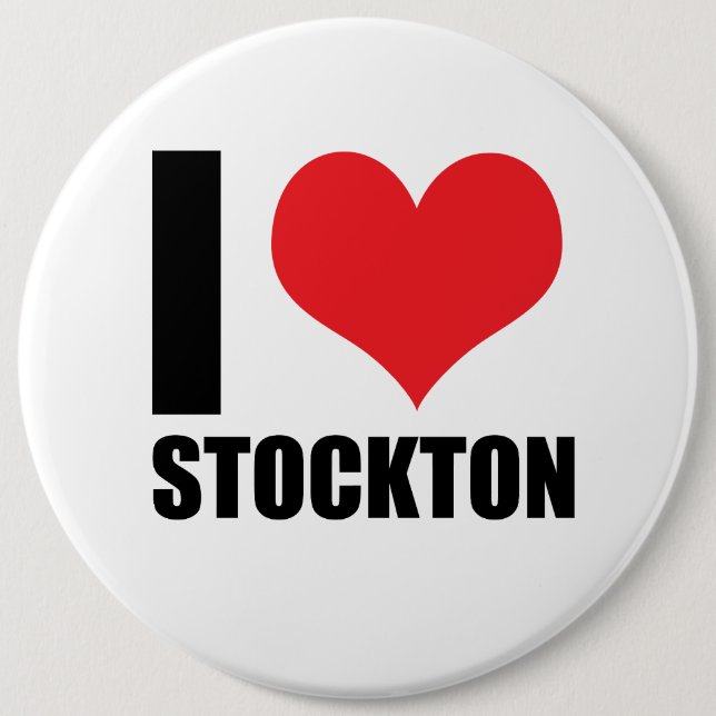I love Stockton Button (Front)