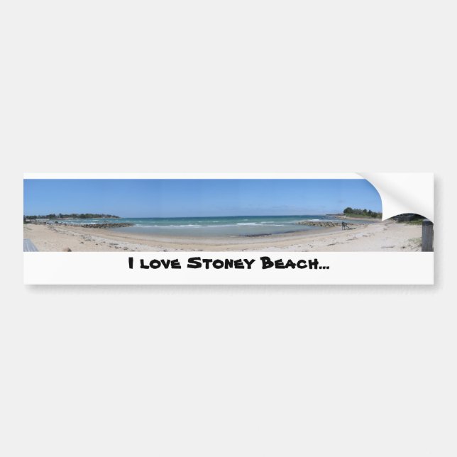 I love Stoney Beach... Bumper Sticker (Front)