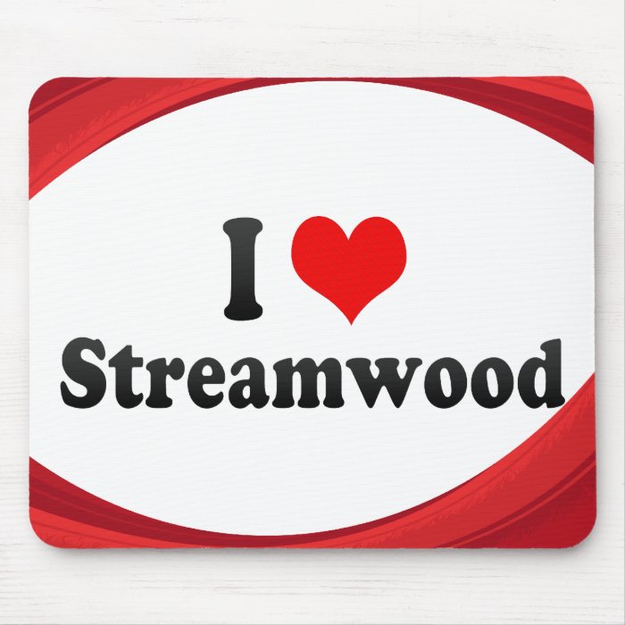 I Love Streamwood, United States Mouse Pads