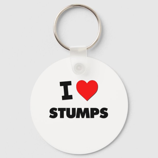 I love Stumps Keychain (Front)