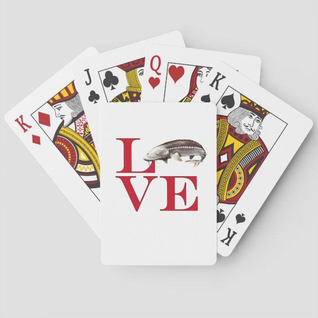 I Love Sturgeon Poker Cards (Back)