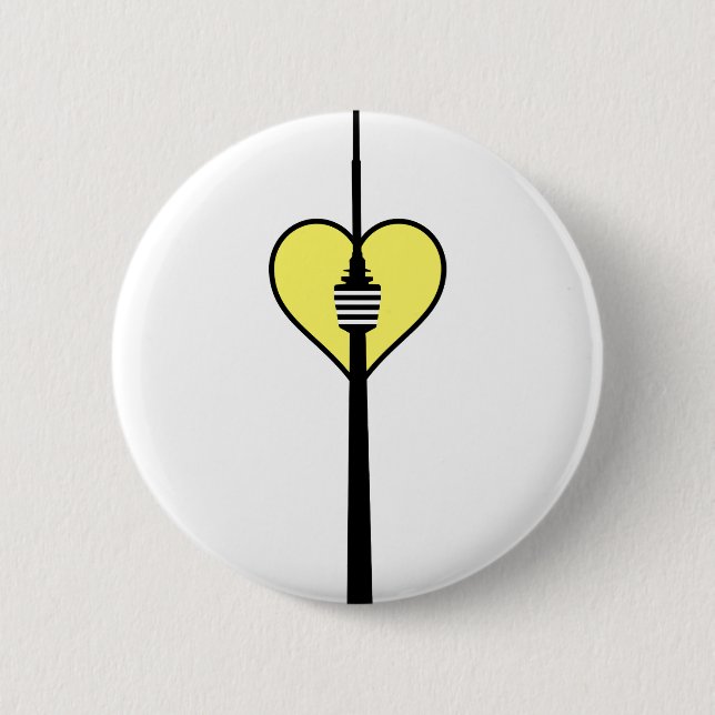 I Love Stuttgart Pinback Button (Front)