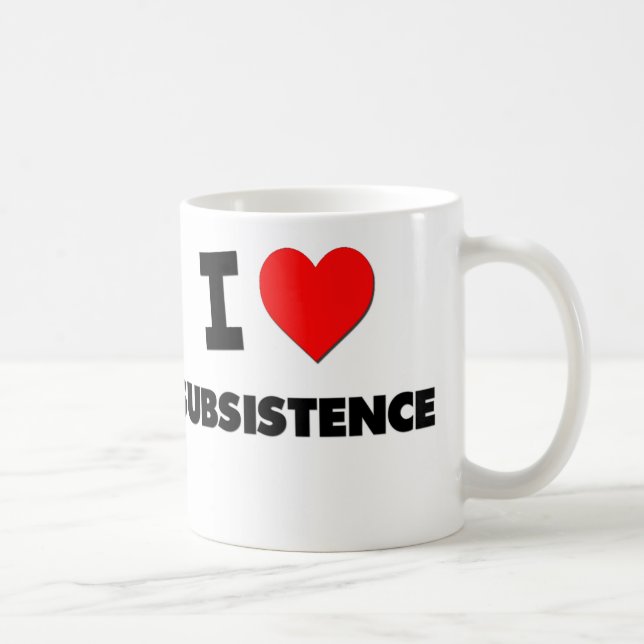 I love Subsistence Coffee Mug (Right)