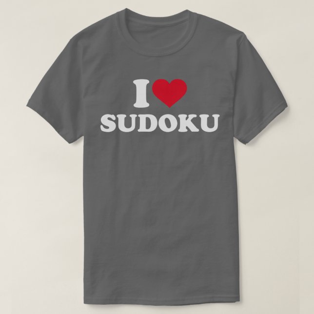 I love Sudoku T-Shirt (Design Front)
