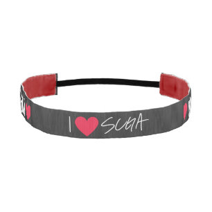 I Love Suga Concert T-Shirt Athletic Headband