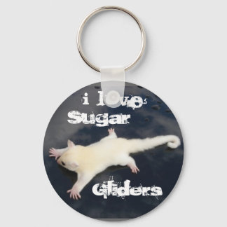 I Love  Sugar Gliders =Outbackgliders.com, Keychain