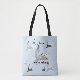 I Love Sugar Gliders Tote Bag