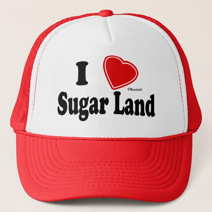 I Love Sugar Land Mesh Hat