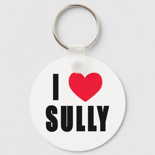 I Love Sully I HEART Sully Keychain (Front)