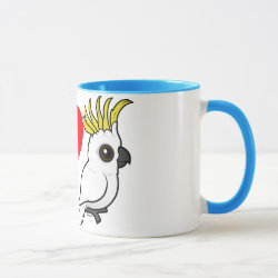 I Love Sulphur-crested Cockatoos (crest up) Combo Mug