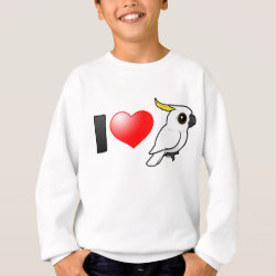 I Love Sulphur-crested Cockatoos (crest down) Kids' American Apparel Organic T-Shirt