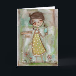 I love summer and you - Greeting Card<br><div class="desc">From my original painting "I Love Summer". Makes a great anniversary card but I've made it easy for you to customize it for any occasion or just because. ©dianeduda/dudadaze</div>