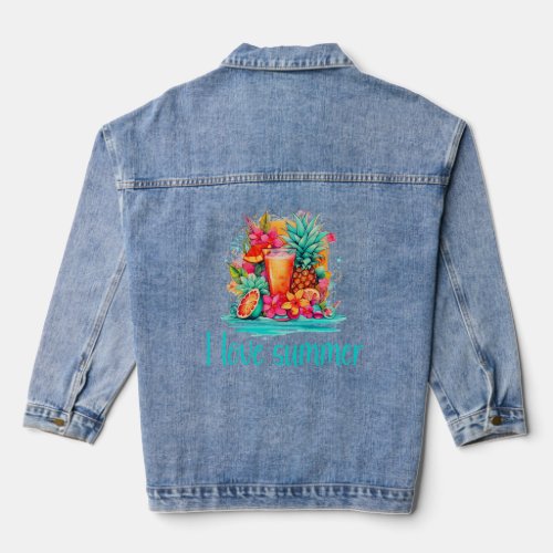 I love summer  denim jacket