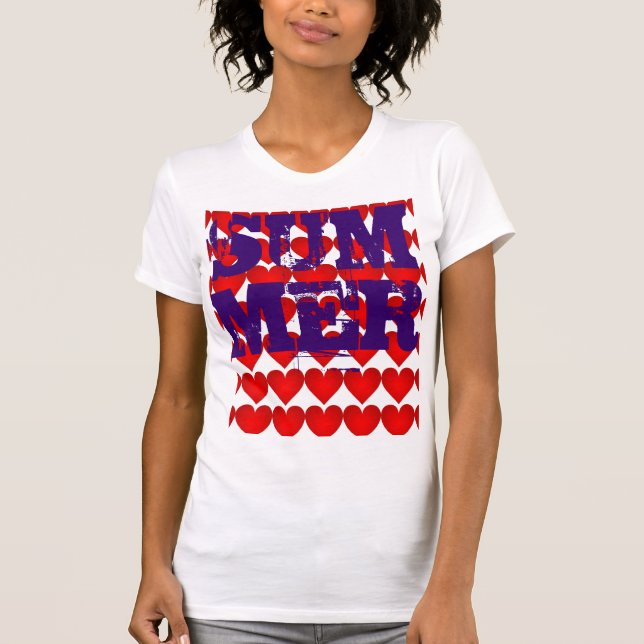 I LOVE summer tee shirt (Front)