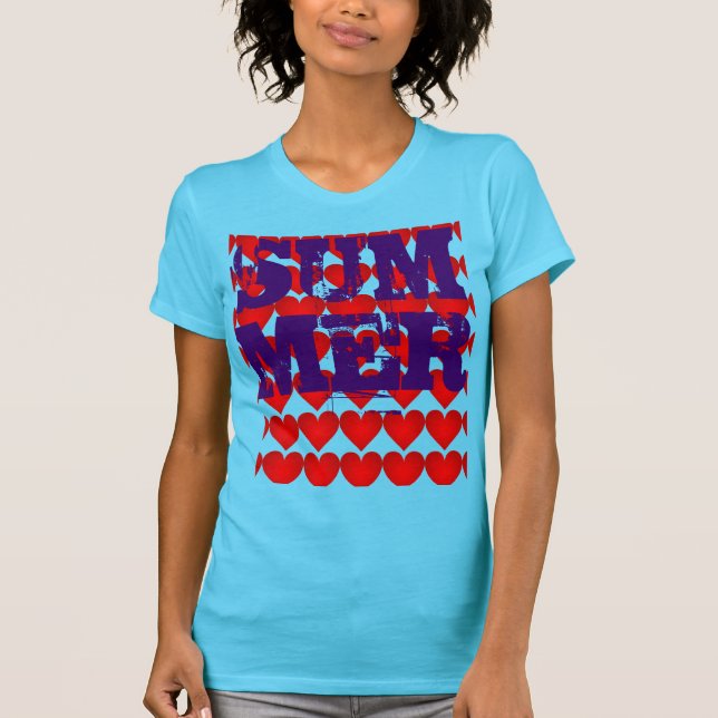 I LOVE summer tee shirt (Front)