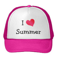 I Love Summer Trucker Hat