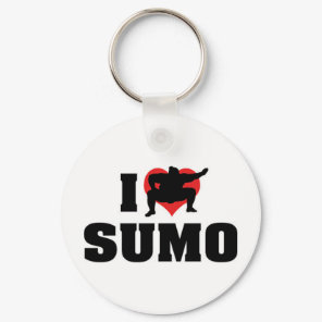 I Love Sumo Keychain