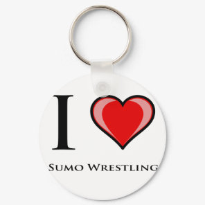 I Love Sumo Wrestling Keychain