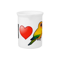 I Love Sun Conures Pitcher