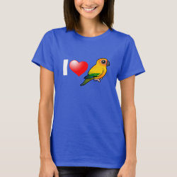 I Love Sun Conures Women's Basic T-Shirt
