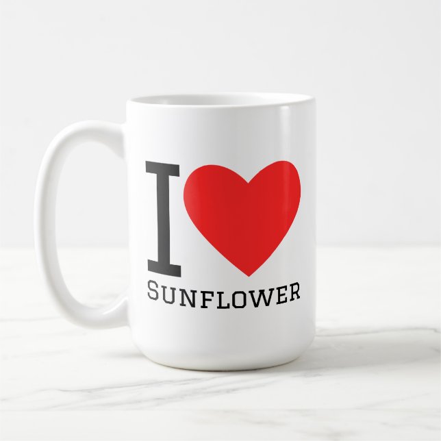 I love sunflower coffee mug (Left)