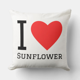 I love sunflower throw pillow