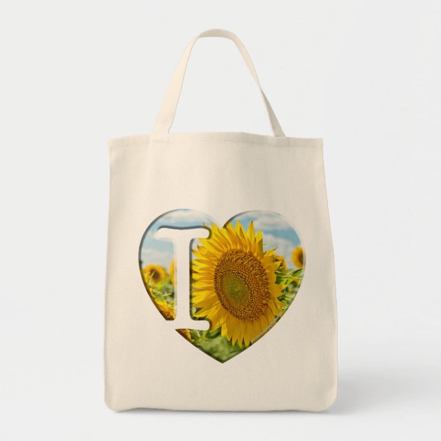 I Love Sunflowers - Tote Bag (Front)