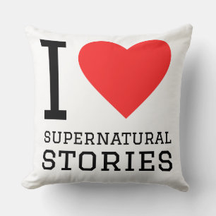 I love supernatural stories throw pillow