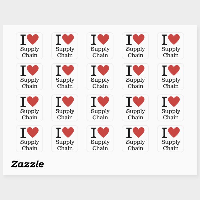 I ❤️ Love Supply Chain STICKER (Sheet)