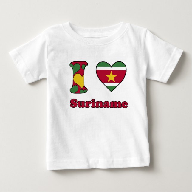 I love Suriname Baby T-Shirt (Front)