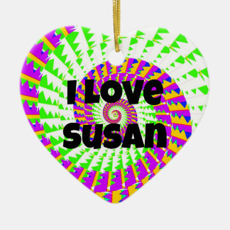 I Love Susan Ceramic Ornament
