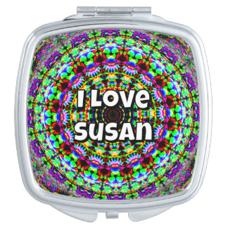 I Love Susan ( you made change the words ) Compact Mirror