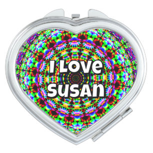 I Love Susan ( you made change the words ) Compact Mirror