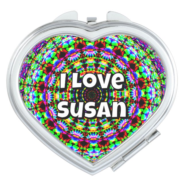 I Love Susan ( you made change the words ) Compact Mirror (Front)