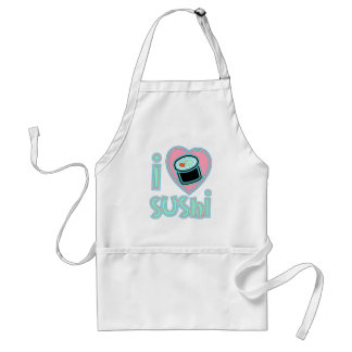 I love Sushi Adult Apron