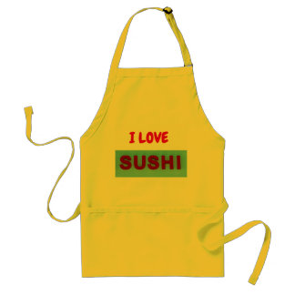 I love Sushi Adult Apron