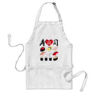 I Love Sushi Adult Apron
