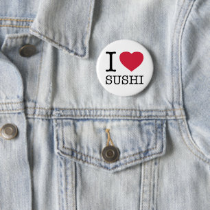 I LOVE SUSHI BUTTON