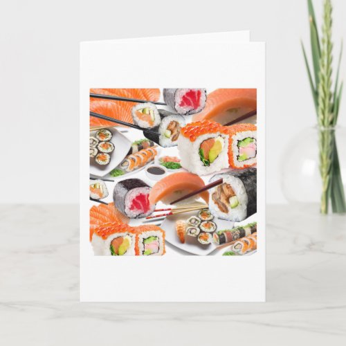 I love sushi card