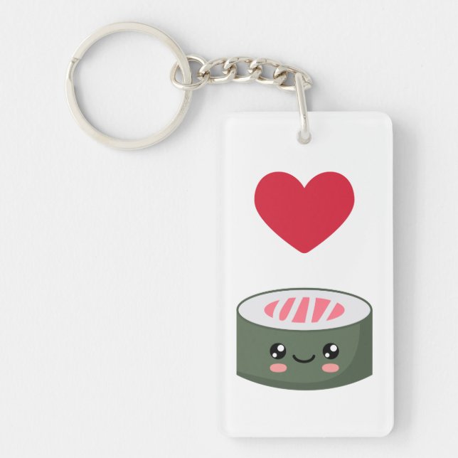 I love Sushi Keychain (Front)