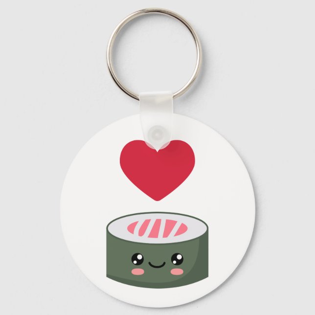 I love Sushi Keychain (Front)