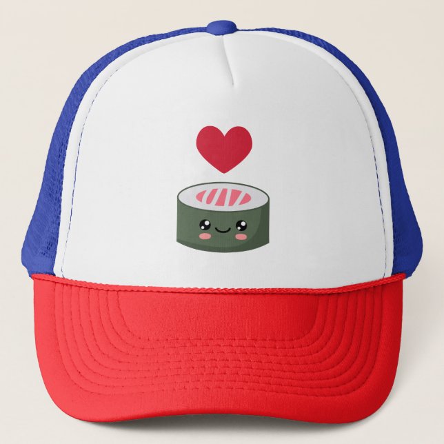 I love Sushi Trucker Hat (Front)